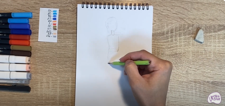 Рисуем Кристина из мультфильма "Финник"