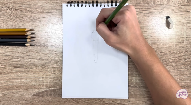 Рисуем Огнёвка зерновая