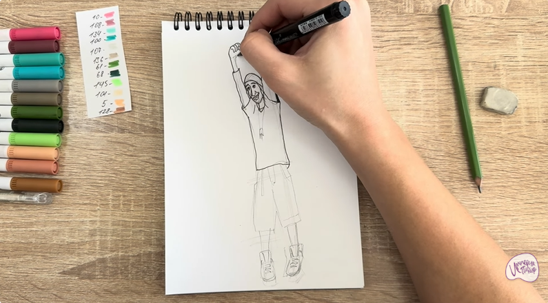 Рисуем Фред из "Город героев"