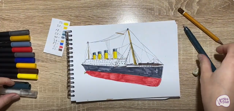 Рисуем Титаник