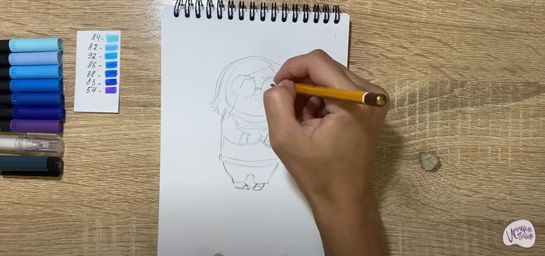 Рисуем Печаль из "Головоломки 2"
