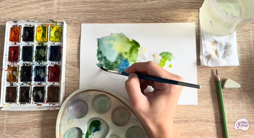 Рисуем Лещина