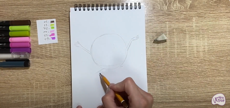 Рисуем Бублик из "Геройчики"