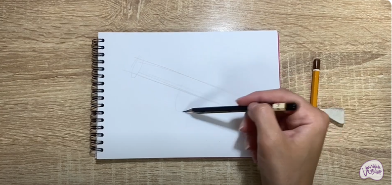 Рисуем Ролик гимнастический