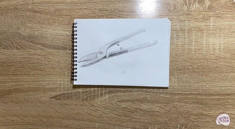 Рисуем Ножницы по металлу