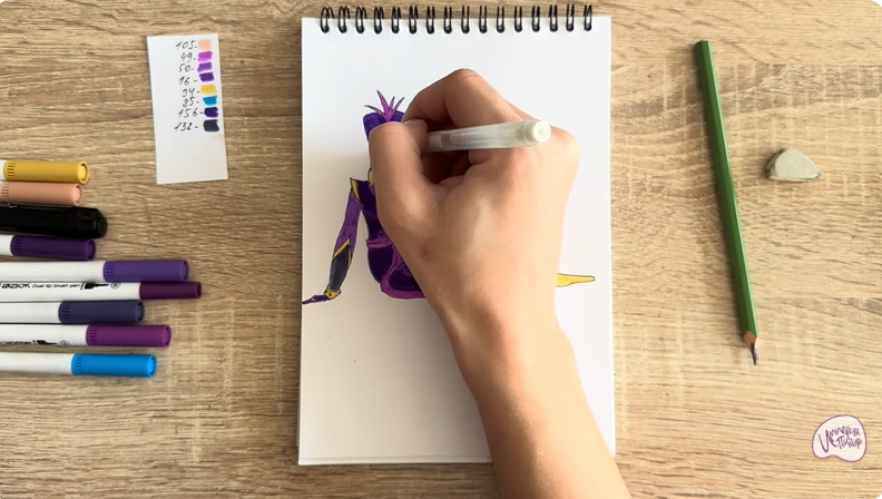 Рисуем Шамаханская Царица из "Три богатыря"