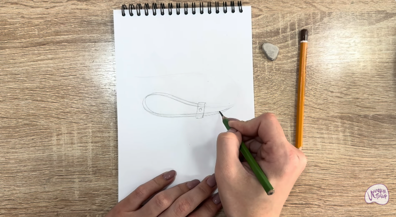 Рисуем Застежка-шнур