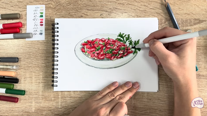 Рисуем Лобио по-грузински