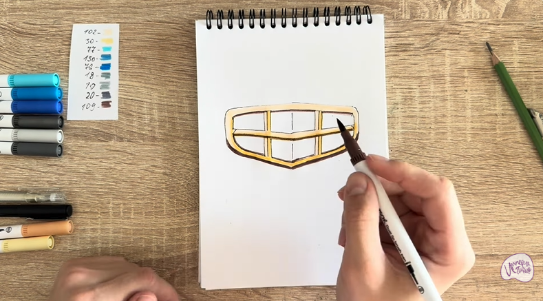 Рисуем Лого GEELY