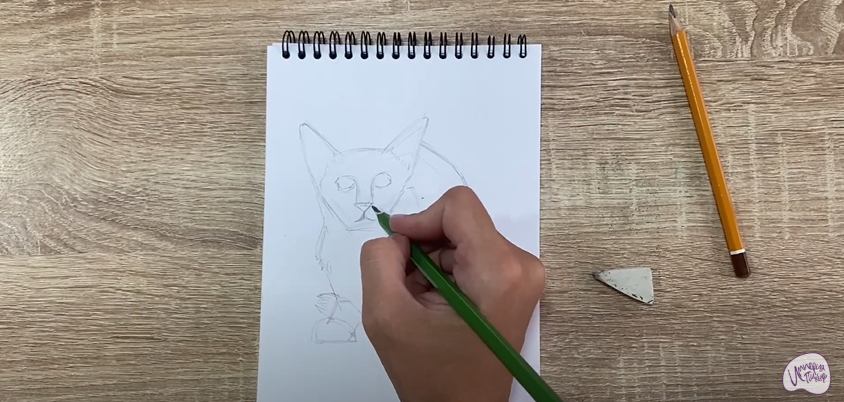 Рисуем Балинезийская кошка