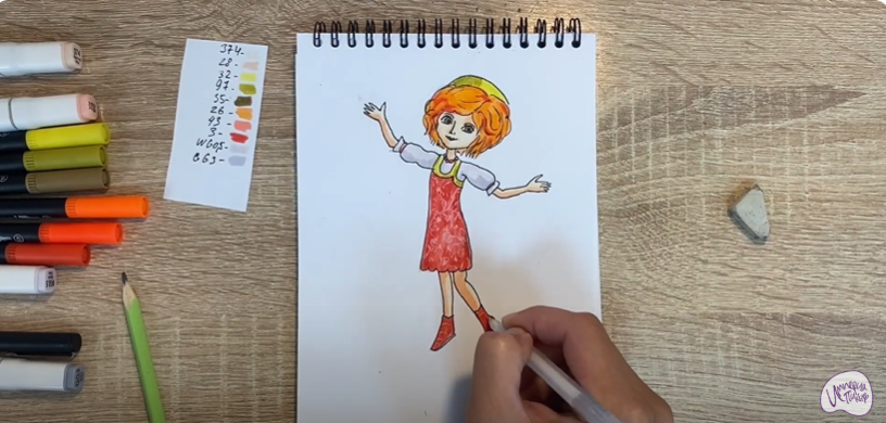 Рисуем Варя из "Царевны"