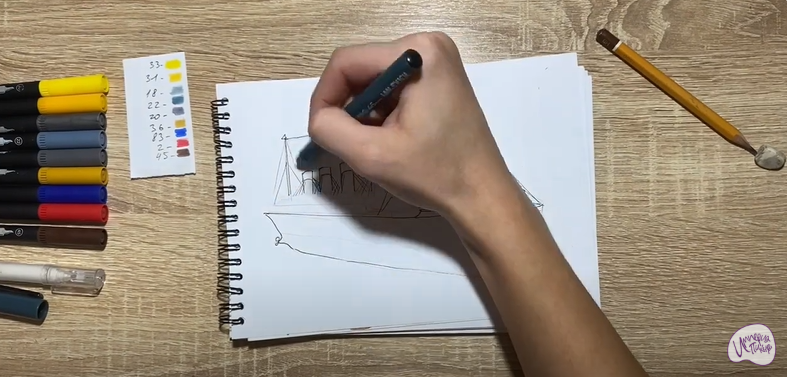 Рисуем Титаник