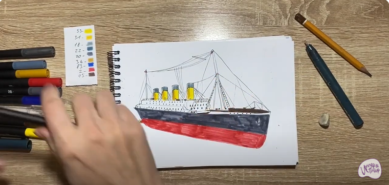 Рисуем Титаник