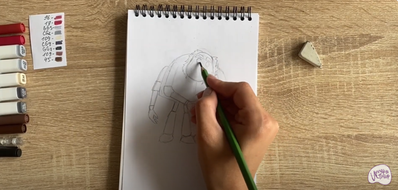 Рисуем Шнюк из "Лунтика"