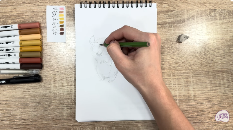 Рисуем Морт из "Мадагаскар"