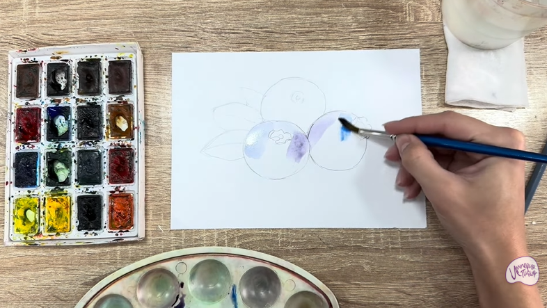 Рисуем Голубика