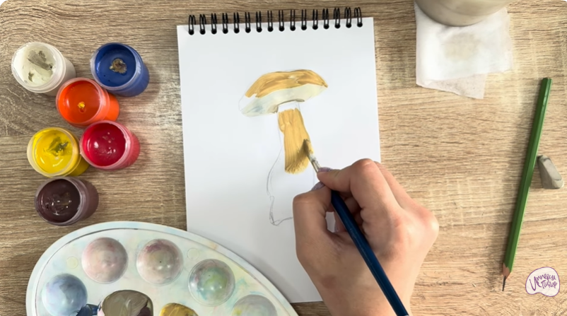 Рисуем Жёлчный гриб