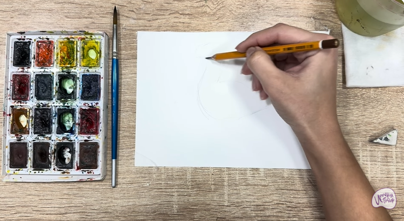 Рисуем Краснозобая казарка