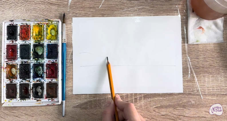 Рисуем Озеро Сукко