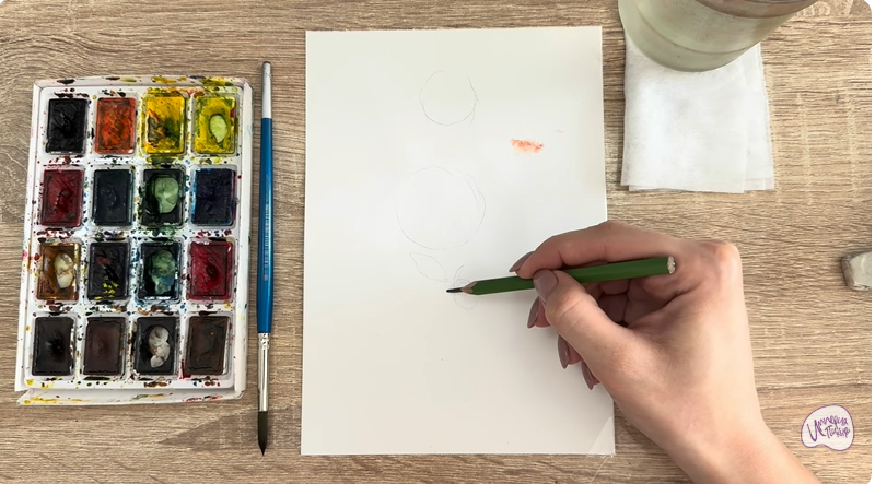 Рисуем Лапчатка