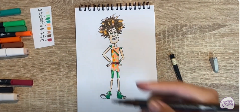 Рисуем Маракуда из мультфильма "Маракуда"