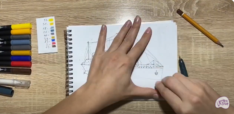 Рисуем Титаник