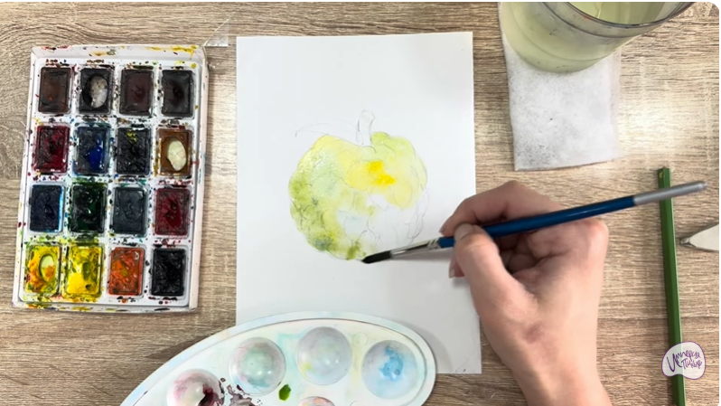 Рисуем Сахарное яблоко