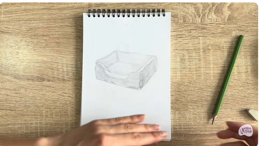Рисуем Лежанка для кошки