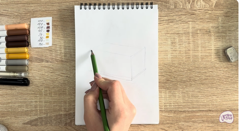 Рисуем Пирожное "Птичье Молоко"