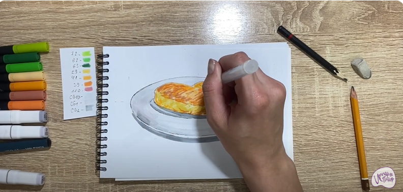 Рисуем Картофельные зразы