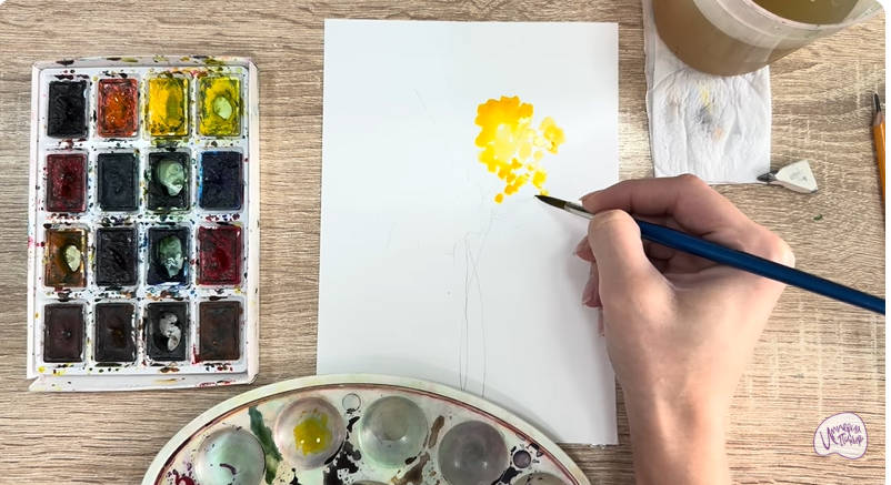 Рисуем Бессмертник