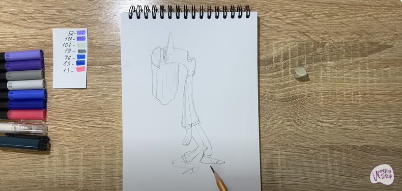 Рисуем Хандра из "Головоломки 2"