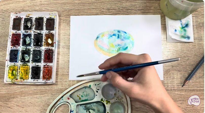 Рисуем Камень опал