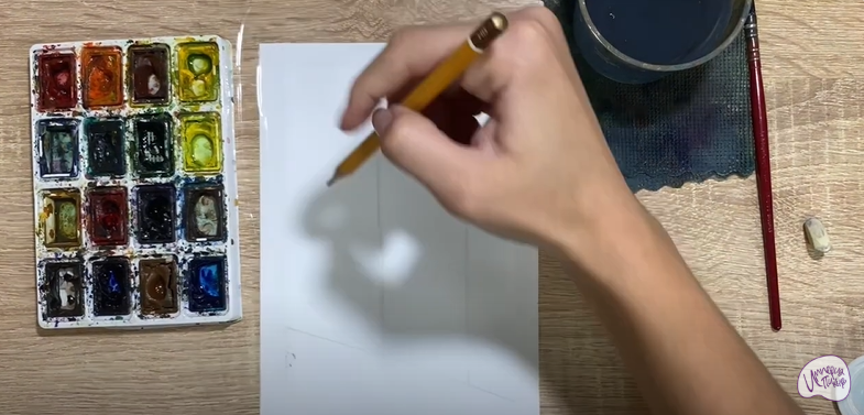 Рисуем Открытая дверь