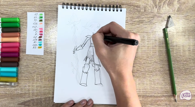 Рисуем Дриада из "Сказочный Патруль"