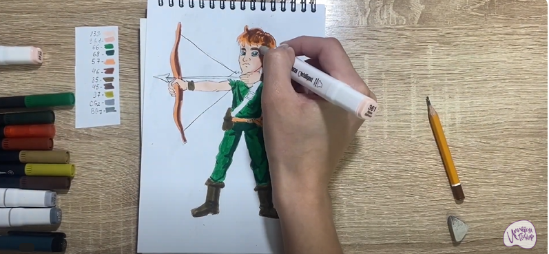 Рисуем Лучник