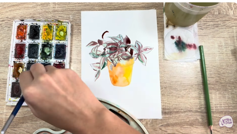 Рисуем Традесканция