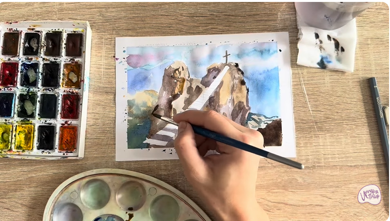 Рисуем Гора Ай-Петри