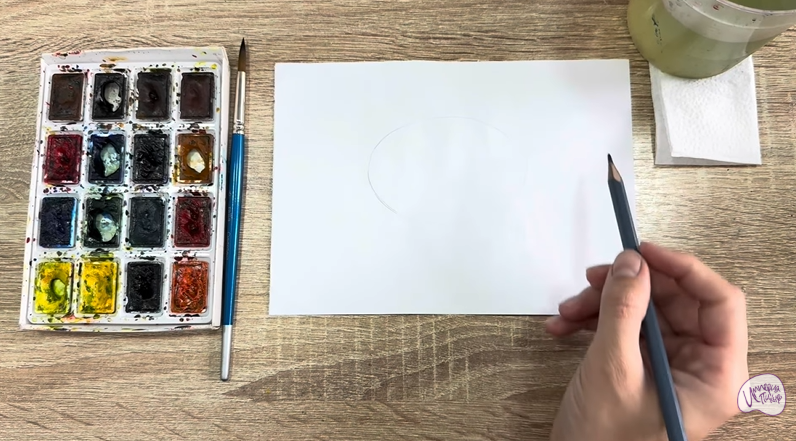 Рисуем Камень опал