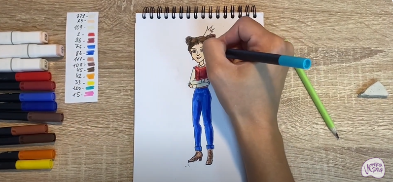 Рисуем Даша из "Царевны"