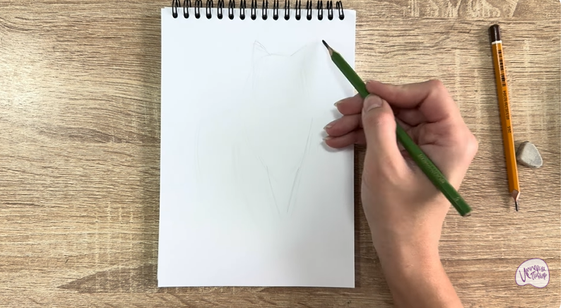 Рисуем Норвежский лесной кот