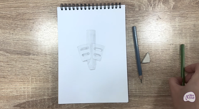 Рисуем Держатель для ручки