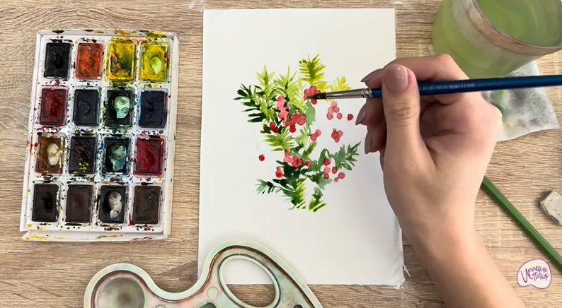 Рисуем Тис ягодный