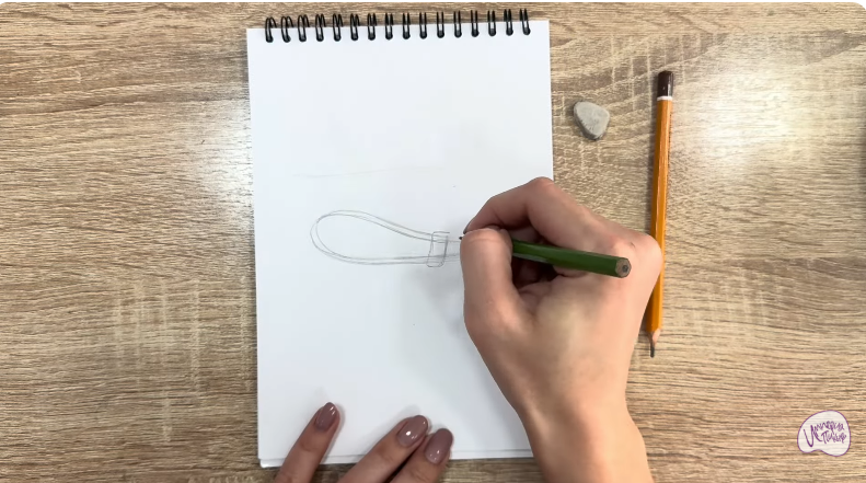 Рисуем Застежка-шнур