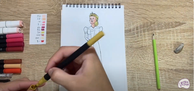Рисуем Королева Лилиан из "Шрека"