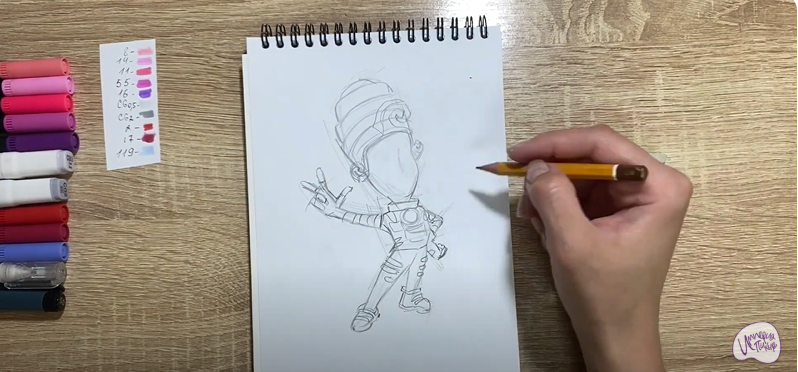 Рисуем Мася из "Фиксиков"