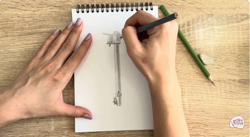 Рисуем Колонка водоразборная