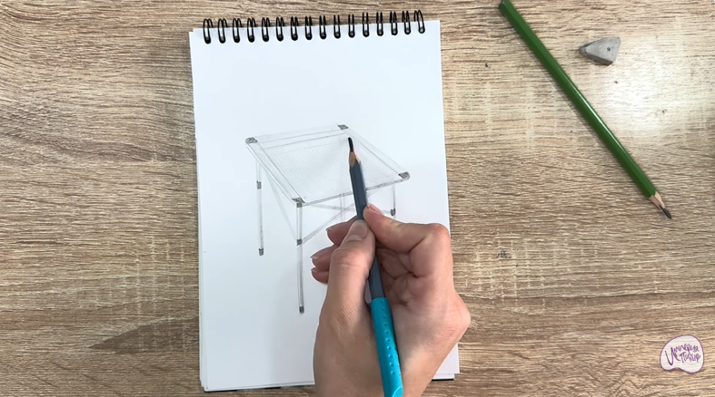 Рисуем Походный стол