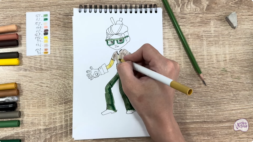 Рисуем Виктор из "герои Энвелла"