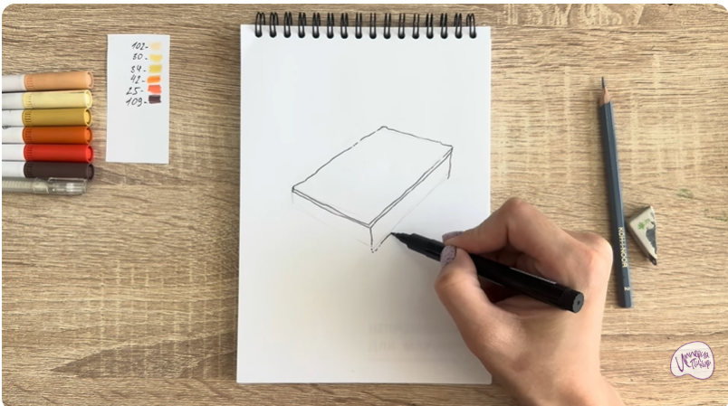 Рисуем Пирожное "Александровская полоска"